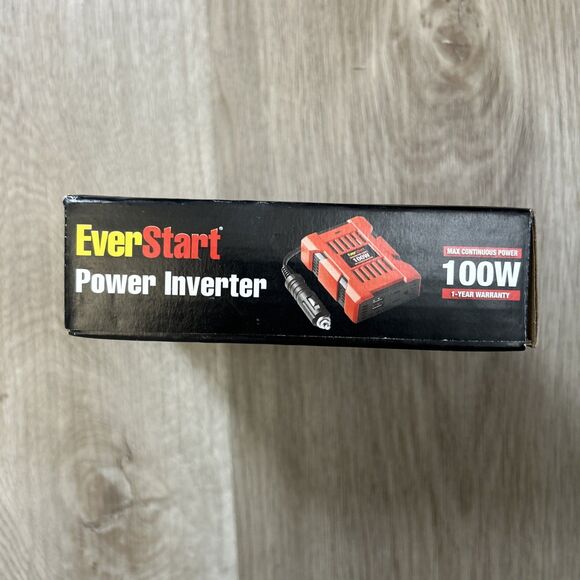 EverStart 100W Power Inverter 70000MC 12V DC AC Dual USB 3.1A Vehicle Converter - Picture 3 of 4